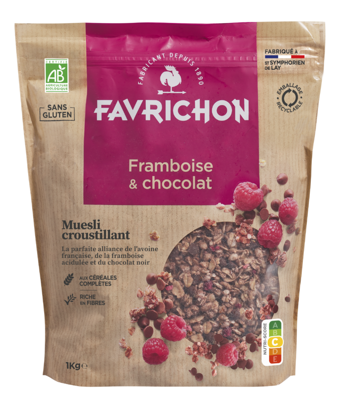 Muesli croustillant framboise & chocolat - 1