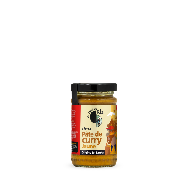 Pâte de curry jaune doux bio - 1