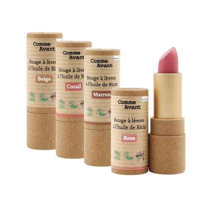 Rouge à lèvres à l'huile de ricin (beige) - 2