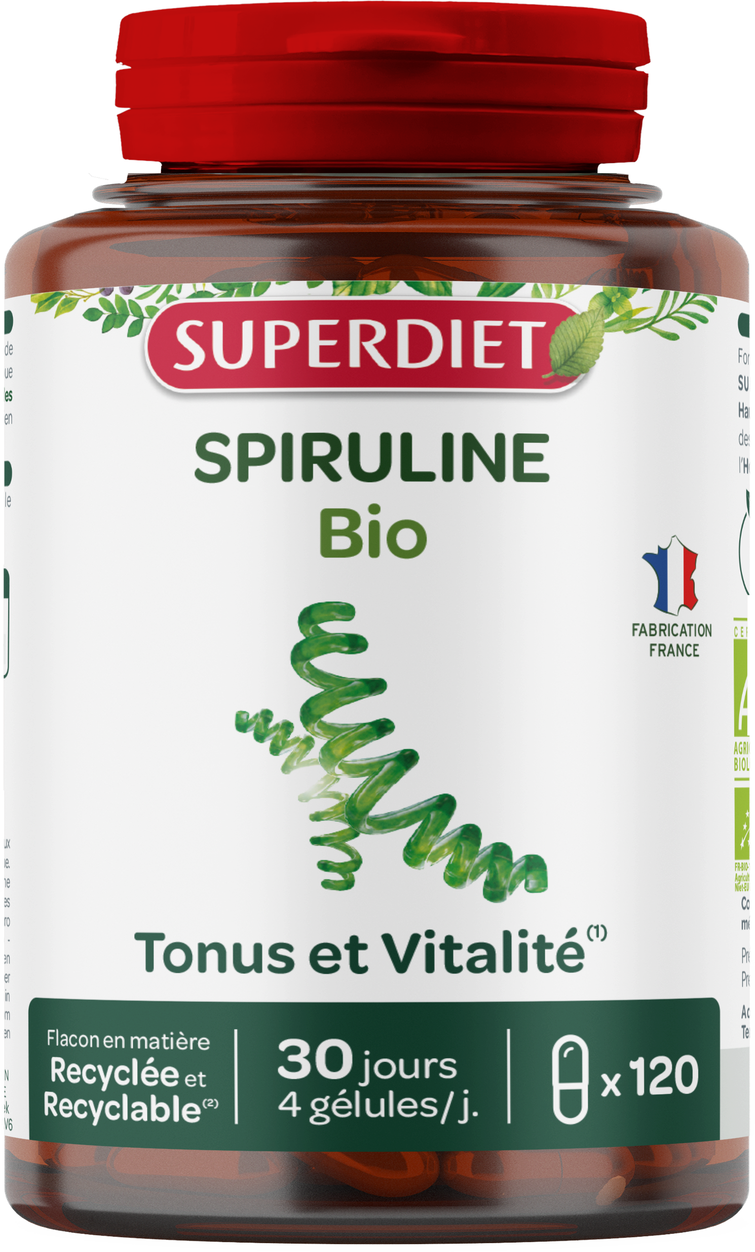 Spiruline bio (immunité, minceur, récupération sportive) - 1